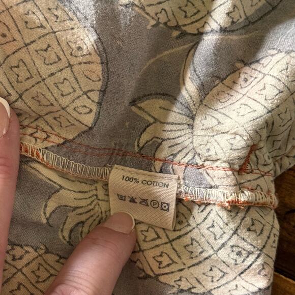 Woman's Magnolia Pearl Check Charmie Trousers Pants Orange Green One Size - Picture 9 of 9